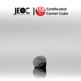 100pcs JEOC Certificated Corner Cube, 12.7mm (0.5") Diameter, 9.5mm (0.37") Height reflective prism, Aluminum Coated