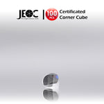 100pcs JEOC Certificated Corner Cube, 12.7mm (0.5") Diameter, 9.5mm (0.37") Height reflective prism, Uncoated