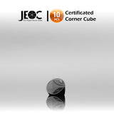 10pcs JEOC Certificated Corner Cube, 12.7mm (0.5") Diameter, 9.5mm (0.37") Height reflective prism, Aluminum Coated