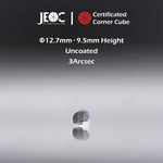 100pcs JEOC Certificated Corner Cube, 12.7mm (0.5") Diameter, 9.5mm (0.37") Height reflective prism, Uncoated