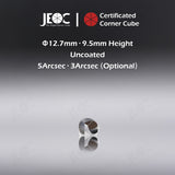 100pcs JEOC Certificated Corner Cube, 12.7mm (0.5") Diameter, 9.5mm (0.37") Height reflective prism, Uncoated