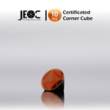 10pcs JEOC Certificated Corner Cube, 17.8mm (0.7") Diameter, 13.3mm (0.52") Height reflective prism, Copper Coated