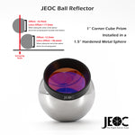 JEOC 1.5inch Reflective Sphere for Total-station, 38.1mm Ball Prism with Magnetic Base, Break Resist