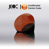 10pcs JEOC Certificated Corner Cube, 38.1mm (1.5") Diameter, 28.5mm (1.122") Height reflective prism, Copper Coated