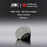 10pcs JEOC Certificated Corner Cube, 38.1mm (1.5") Diameter, 28.5mm (1.122") Height reflective prism, Silver Coated