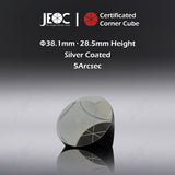 100pcs JEOC Certificated Corner Cube, 38.1mm (1.5") Diameter, 28.5mm (1.122") Height reflective prism, Silver Coated