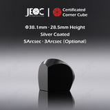 10pcs JEOC Certificated Corner Cube, 38.1mm (1.5") Diameter, 28.5mm (1.122") Height reflective prism, Silver Coated