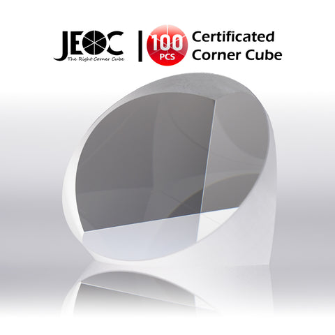 100pcs JEOC Certificated Corner Cube, 64mm Diameter, 48mm Height reflective prism, Uncoated