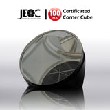 100pcs JEOC Certificated Corner Cube, 64mm Diameter, 48mm Height reflective prism, Silver Coated, w/ Groove