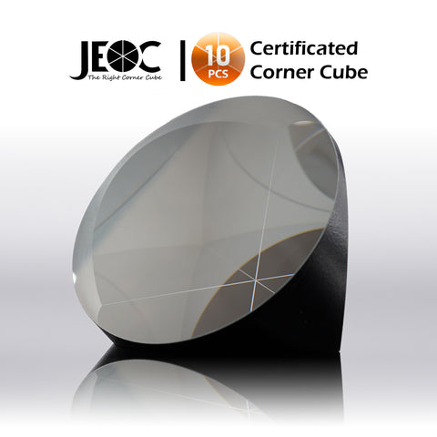 10pcs JEOC Certificated Corner Cube, 64mm Diameter, 48mm Height reflective prism, Aluminum Coated