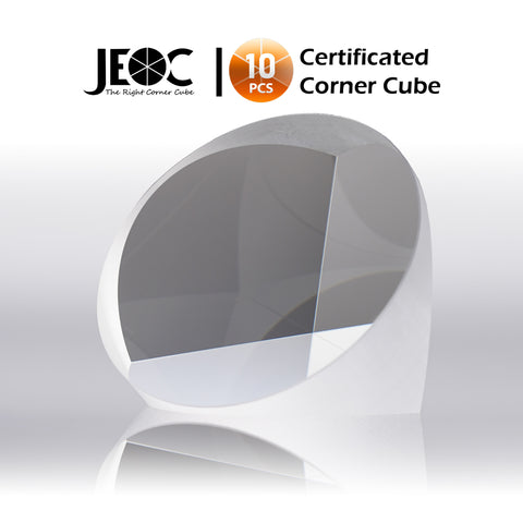 10pcs JEOC Certificated Corner Cube, 64mm Diameter, 48mm Height reflective prism, Uncoated