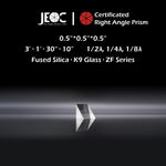 10Pcs of JEOC Certificated Right Angle Prism, 0.5“*0.5“*0.5“, K9 Optical Glass