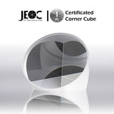 JEOC Certificated Corner Cube, 64mm Diameter, 48mm Height reflective prism, Uncoated, w/ Bayonet