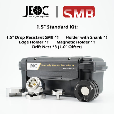 JEOC 1.5" SMR Ver 2.0 Standard Kit with with Drop-resistant Structure, 1.5inch Spherically Mounted Retro-Reflector (SMR) with Drop-resistant Structure, 38.1mm Reflective Sphere for Laser Tracker