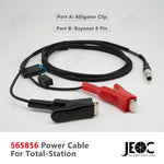 JEOC 565856 Power Cable for Leica Total-station