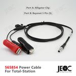 JEOC 565854 Power Cable for Leica Total-station