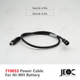 JEOC 710053 Power Cable for Leica Ni-MH Battery