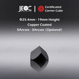 10pcs JEOC Certificated Corner Cube, 38.1mm (1.5") Diameter, 28.5mm (1.122") Height reflective prism, Copper Coated