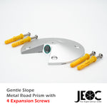 JEOC Gentle Slope Cateye Prism, Road Monitoring Reflector with Metal Holder
