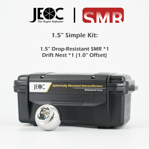 JEOC 1.5" SMR Ver 2.0 Simple Kit with Drop-resistant Structure, 1.5inch Spherically Mounted Retro-Reflector (SMR), 38.1mm Reflective Sphere for Laser Tracker
