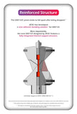 JEOC GRZ122, Accurate 360 Degree Reflective Prism with Metal Holder, for Swiss ATR Total-Station