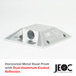 JEOC Horizontal Road Monitoring Prism, Cat eye Prism w/ Dual Aluminum Coated Reflectors and Expansion Screws or Embedded Rod