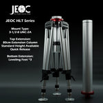 JEOC Heavy Load Tripod with Leveling Kit & 80cm Height Kit, for Faro Leica API Laser Trackers, 3-1/2-8 UNC-2A, with Flight Case