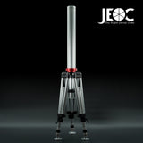 JEOC Heavy Load Tripod with Leveling Kit & 80cm Height Kit, for Faro Leica API Laser Trackers, 3-1/2-8 UNC-2A, with Flight Case