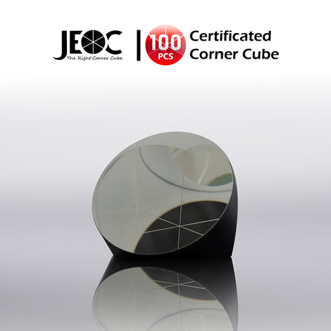 100pcs JEOC Certificated Corner Cube, 42mm Diameter, 32mm Height reflective prism, Silver Coated