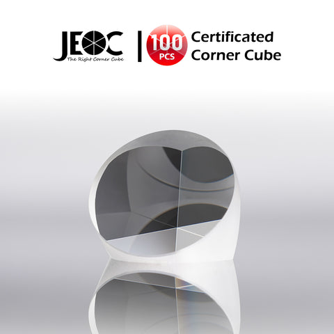 100pcs JEOC Certificated Corner Cube, 42mm Diameter, 32mm Height reflective prism, Uncoated