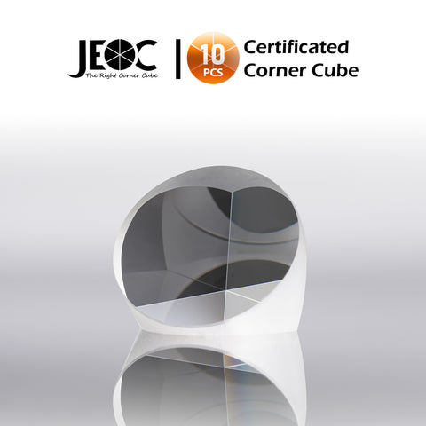 10pcs JEOC Certificated Corner Cube, 42mm Diameter, 32mm Height reflective prism, Uncoated