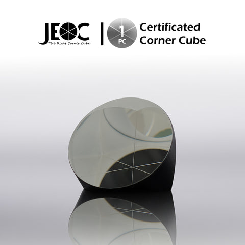 JEOC Certificated Corner Cube, 42mm Diameter, 32mm Height reflective prism, Silver Coated