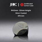 10pcs JEOC Certificated Corner Cube, 42mm Diameter, 32mm Height reflective prism, Silver Coated