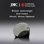 10pcs JEOC Certificated Corner Cube, 42mm Diameter, 32mm Height reflective prism, Silver Coated