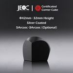 10pcs JEOC Certificated Corner Cube, 42mm Diameter, 32mm Height reflective prism, Silver Coated