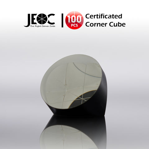 100pcs JEOC Certificated Corner Cube, 42mm Diameter, 38mm Height reflective prism, Silver Coated