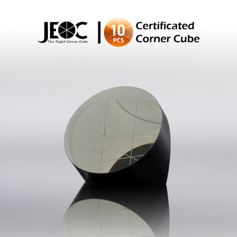 10pcs JEOC Certificated Corner Cube, 42mm Diameter, 38mm Height reflective prism, Silver Coated