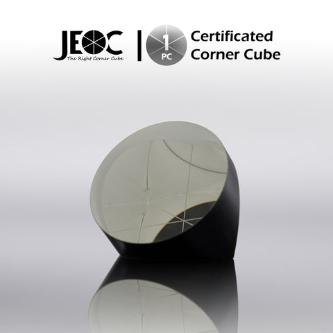 JEOC Certificated Corner Cube, 42mm Diameter, 38mm Height reflective prism, Silver Coated