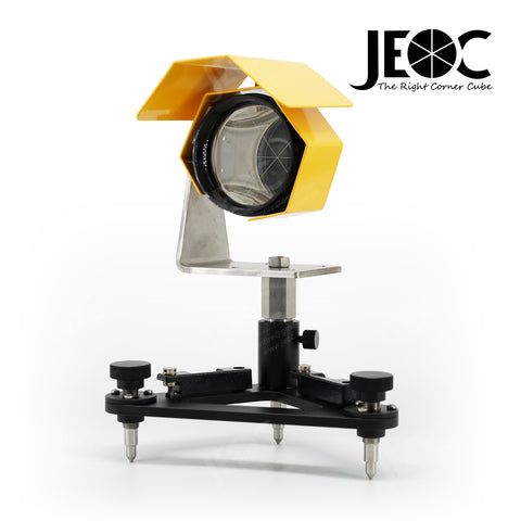 JEOC Large Monitoring Reflective Prism, Trimble 58008042 Reflector with 5/8" Adapter and Tribrach