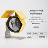 JEOC 58008042+Railshoe, Full Size Monitoring Prism and Magnetic Railway Mount Set for American Total Station