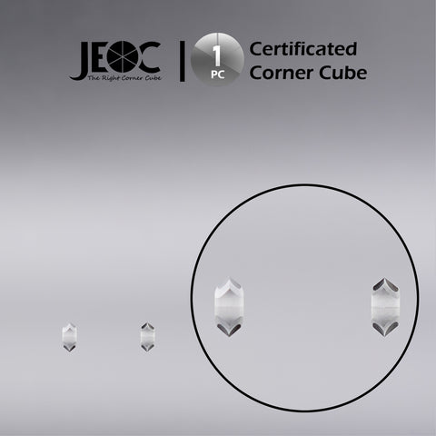 JEOC Certificated Corner Cube, 3mm Diameter, 3mm Height reflective prism, Uncoated