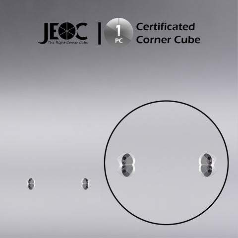 JEOC Certificated Corner Cube, 3mm Diameter, 3mm Height reflective prism, with Edge Cutting and Uncoated