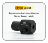 JEOC Swiss Spigot to 1.5" SMR or Ball Reflector Adapter, 86mm Target Height