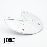 JEOC Gentle Slope Cateye Prism, Road Monitoring Reflector with Metal Holder