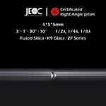 10Pcs of JEOC Certificated Right Angle Prism, 5mm*5mm*5mm, K9 Optical Glass