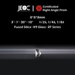 10Pcs of JEOC Certificated Right Angle Prism, 8mm*8mm*8mm, K9 Optical Glass