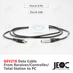 JEOC GEV218, for Leica Data Cable from GS10/GS15, CS10/CS15,TS/TM30 TS/MS50 to PC