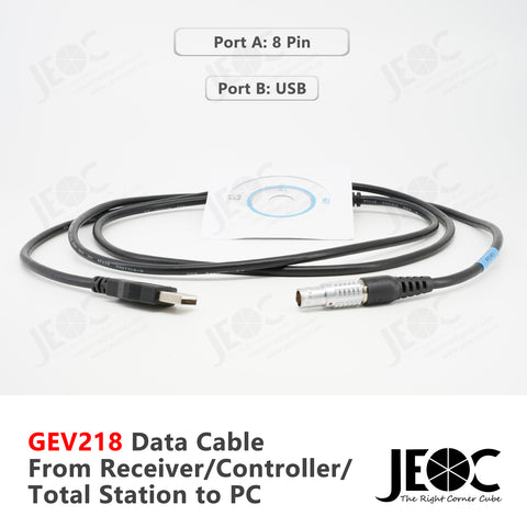 JEOC GEV218, for Leica Data Cable from GS10/GS15, CS10/CS15,TS/TM30 TS/MS50 to PC