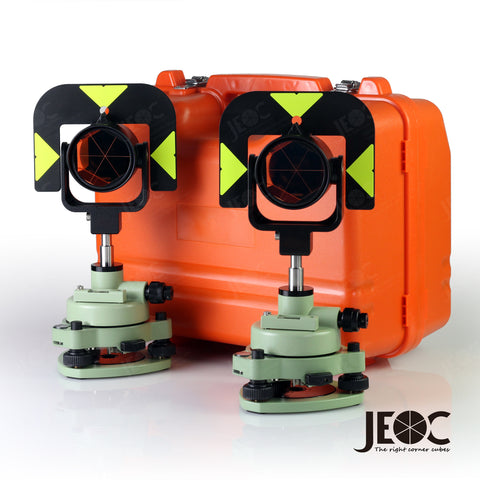 JEOC Professional Traverse Prism Kit with Dual GPR121 for Leica Total Station