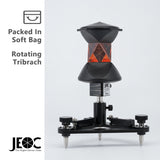 JEOC GRZ4 + Tribrach, 360 Degree Reflective Prism for Leica Total Station